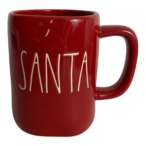 Rae Dunn Christmas Holiday "SANTA" Red Mug Large Letter Farmhouse Coffee Cup NEW